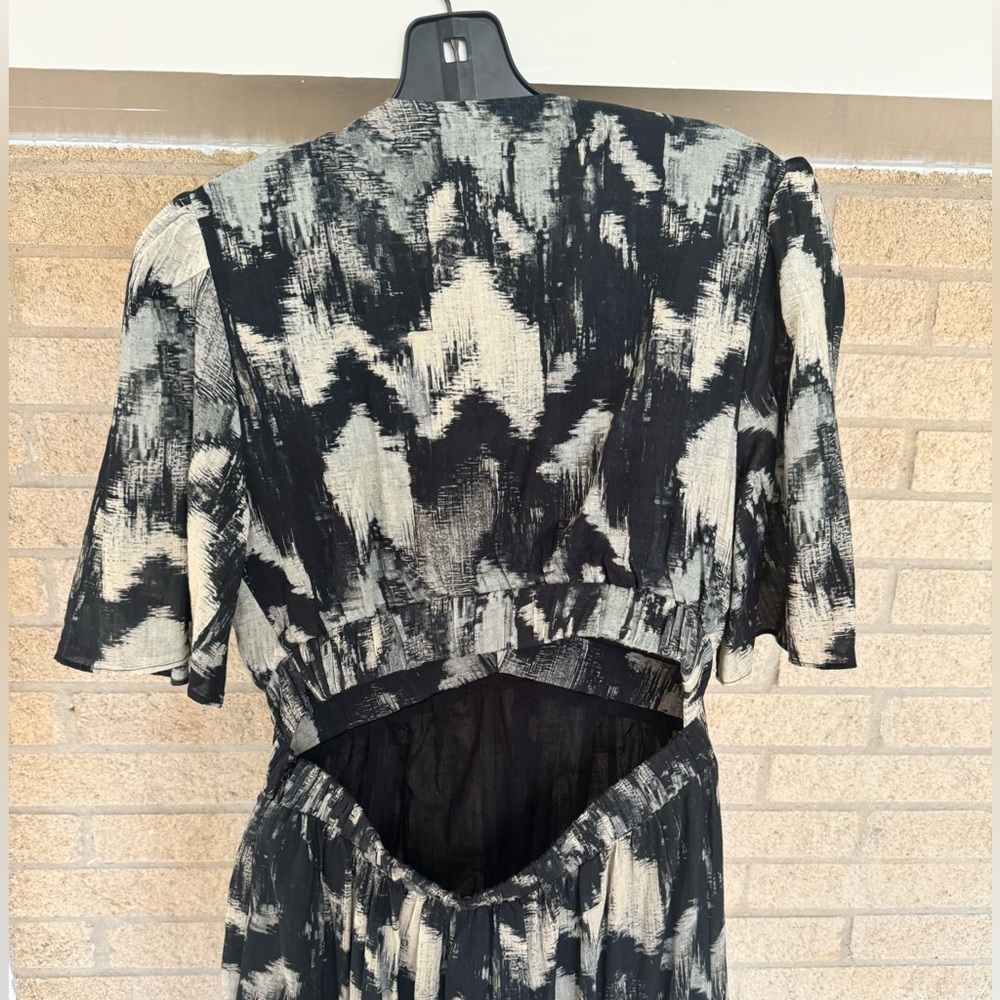 ba&sh Black and Cream Maxi Dress - Picture 5 of 12